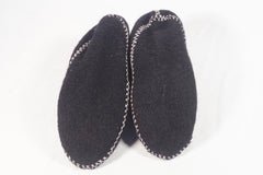 Native American Felted Wool Bear Moccasin Slippers - Sz Women's ~10 / Men's ~8