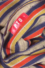 Selvage-to-Selvage Vintage Japanese Lightweight Striped Cotton Scarf by Put This On