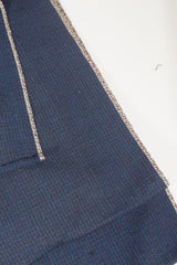 Selvage-to-Selvage Japanese Blue Cotton-Wool Scarf by Put This On