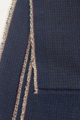 Selvage-to-Selvage Japanese Blue Cotton-Wool Scarf by Put This On