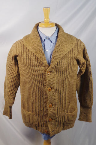 Spectacular 1920s Wool Knit Sweater - Sz ~38