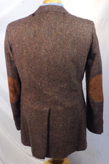 Brooks Brothers Brooksgate Suede-Accented Tweed Sport Coat - Sz 40XL