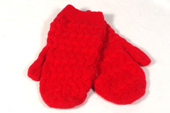 Vibrant Land's End Red Cashmere Mittens - Sz L/XL