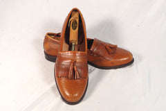 Allen Edmonds Brown Brogue Moccasins - Size 12B