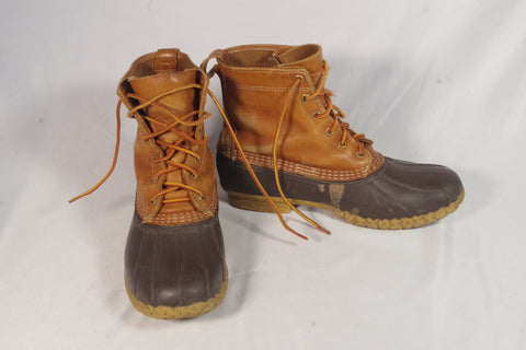 L.L. Bean Mens' Rubber and Leather Bean Boots - Size 8 (Fits 9)