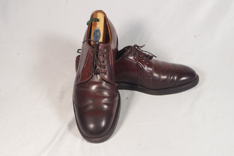 Vintage Brooks Brothers Shell Cordovan Plain Toed Bluchers - Size 8 1/2 D