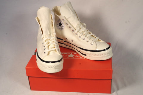 New White Converse All Star Chuck Taylor 70 Plus High Tops - Size 12