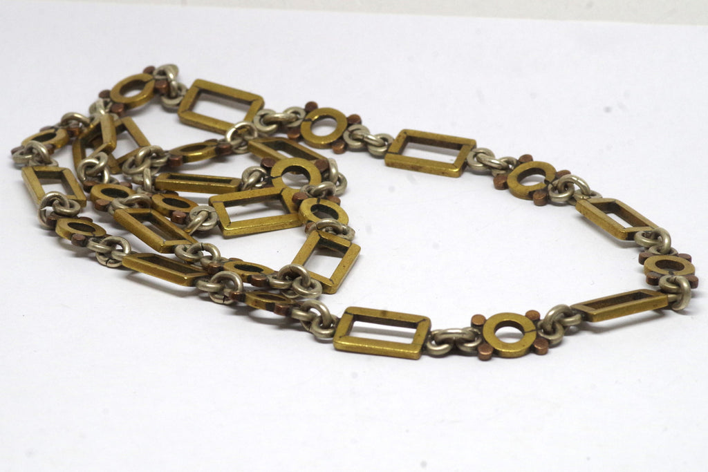 Incredible Long Mixed-Metal Necklace