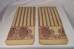 Gorgeous 1930s Felt Owl Blanket Samples