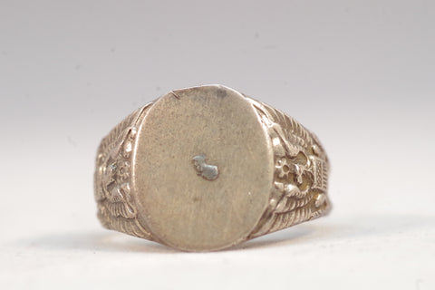 Silver Eagle Signet Ring