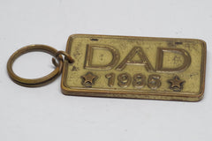 Funky 1985 "Dad" Car Brass Keychain