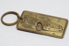 Funky 1985 "Dad" Car Brass Keychain