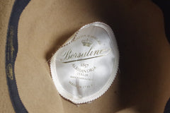 Vintage Borsalino Sandy Brown Felt Hat - Sz 6 7/8