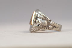 Ca WW2 "Old Ironsides" Sterling Silver Army Ring