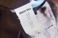 Brooks Brothers Brooksgate Suede-Accented Tweed Sport Coat - Sz 40XL