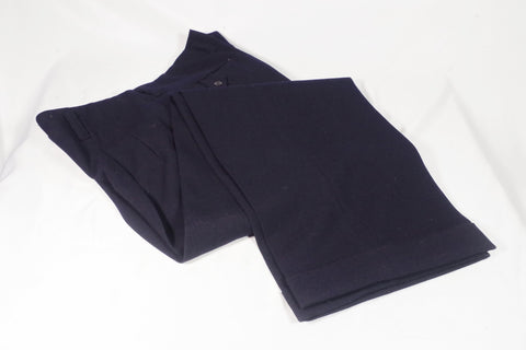 Dark Navy Blue Wool Formal Pants - Sz ~38