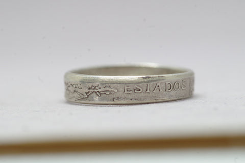 Mexican Silver Coin Ring