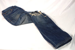 Current Elliott "The Skinny Easy Love Destroy" Ripped Blue Skinny Jeans - Sz 28