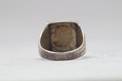 1930s Sterling Silver Enamel Fraternal Ring