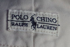 Ralph Lauren Polo Andrew Pale Tan Pleated Chinos - Sz 33