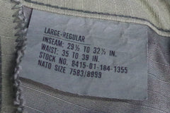 Vintage Camouflage Army Fatigue Pants - Sz L