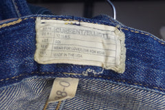 Current Elliott "The Skinny Easy Love Destroy" Ripped Blue Skinny Jeans - Sz 28
