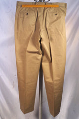 Stunning Benjamin Bixby Tan Cotton Dress Chinos - Sz 38