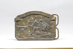 1977 California Mission Brass Belt Buckle