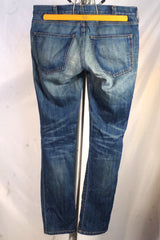 Current Elliott "The Skinny Easy Love Destroy" Ripped Blue Skinny Jeans - Sz 28