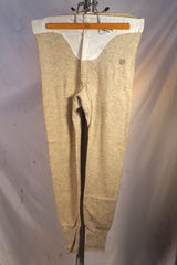 Vintage Tan US Navy Wool Thermal Underwear - Sz 36