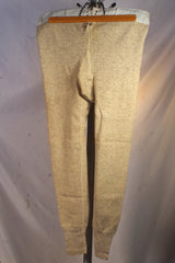 Vintage Tan US Navy Wool Thermal Underwear - Sz 36