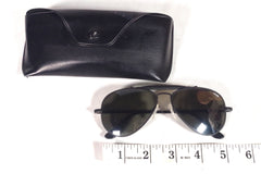 Heavy Duty Randolph Engineering Black Metal Aviator Sunglasses