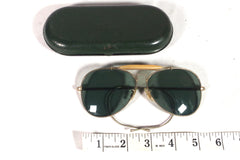 Vintage Bushnell B&L Metal Aviator Sunglasses