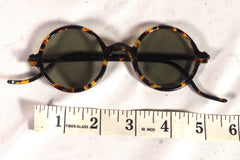 Vintage Tortoiseshell Round Sunglasses ca 1930s