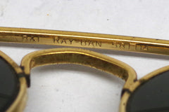 Stunning Ray-Ban B&L Golden Metal Aviator Sunglasses