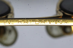 Stunning Ray-Ban B&L Golden Metal Aviator Sunglasses
