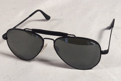 Heavy Duty Randolph Engineering Black Metal Aviator Sunglasses