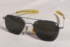 Vintage Randolph Engineering Metal Aviator Sunglasses