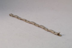 Thin Taxco Sterling Silver Clasp Bracelet