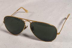 Stunning Ray-Ban B&L Golden Metal Aviator Sunglasses