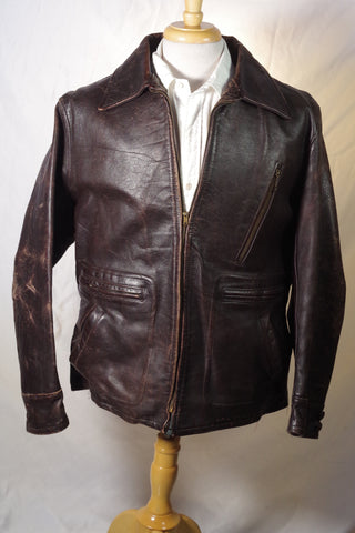 1940s Grais Genuine Pony Horsehide Jacket - Size 42 (Large)