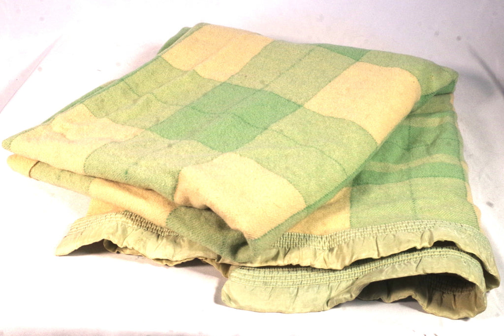 Vintage Northstar Blankets Green Plaid Wool Blanket