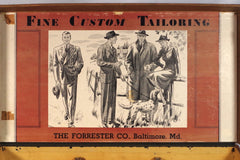 Vintage The Forrester Co. Tailoring Ad Display Box