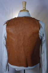 Handmade Leather Vest - Size 36 (Small)