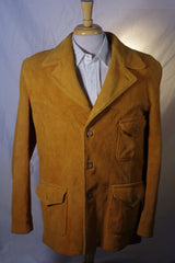 Heavy Duty 1960s CA Suede Jacket - Size 42 (Large)