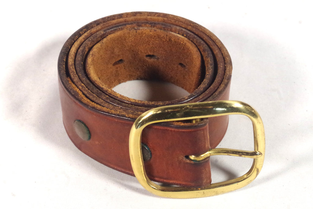 Classic Vintage Bianchi Leather Belt - Size 40