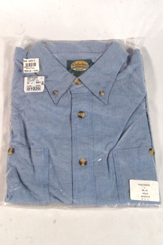 Cabela's Blue Chambray Shirt NOS - Sz L