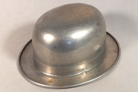 Vintage Metal Bowler Hat