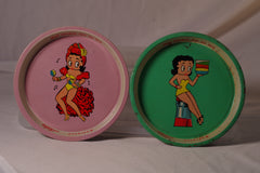 Vintage Lulu (Mexican Betty Boop) Drink Trays