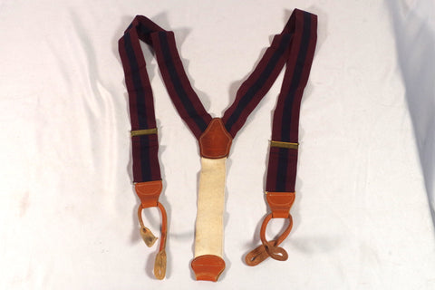 Brooks Brothers Black Fleece Maroon and Navy Suspenders